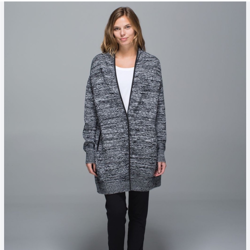 Lululemon merino wool Cardi all day cardigan athlesure natural fibres